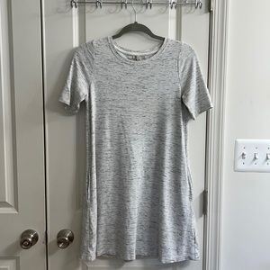 Light Grey T-Shirt Dress